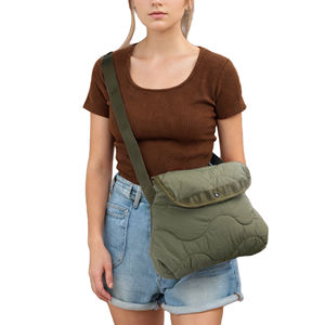 Women Fashion Crossbody  Down Cotton Shoulder  Casual Nylon Quilting Messengers  Hobo Handbags Purse