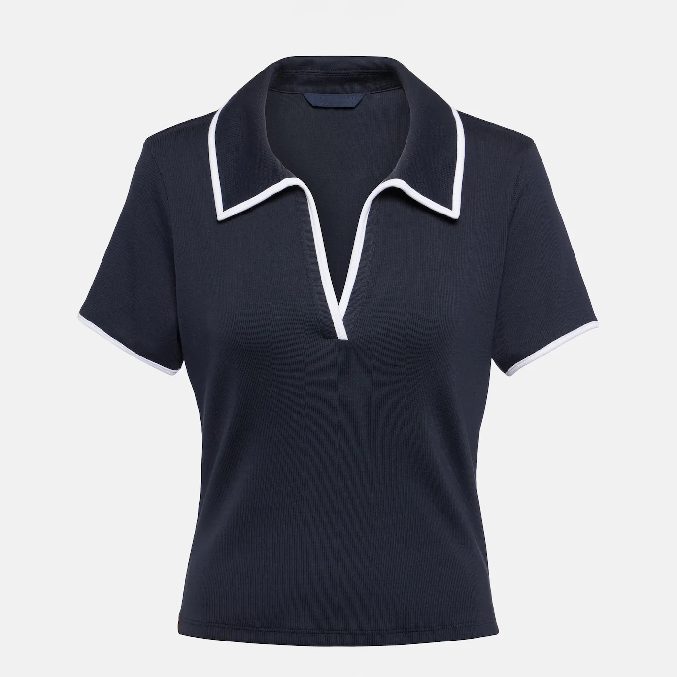 V-Neck Polo Blouse Casual Golf Shirt 3