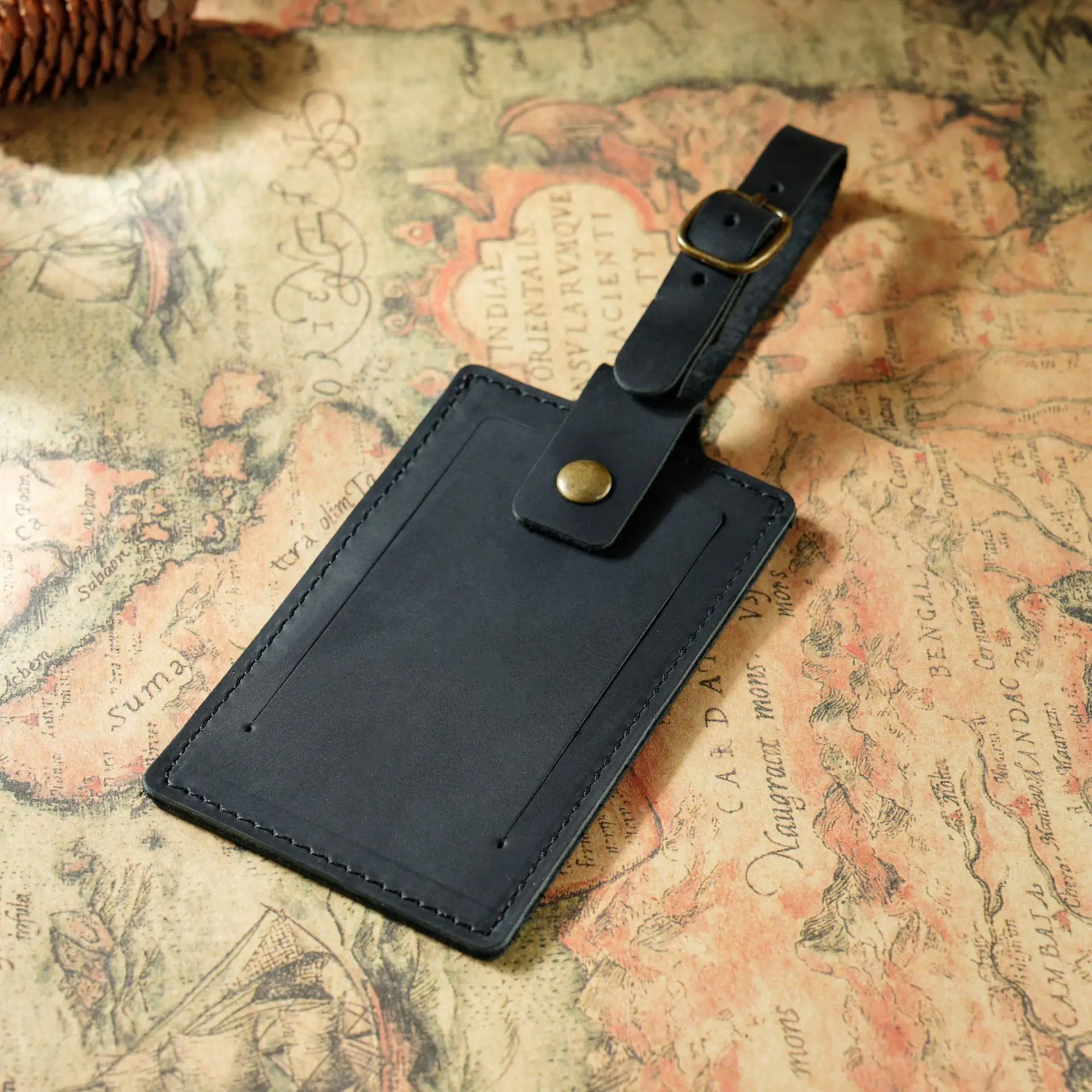 Genuine Leather Luggage Tags for Weddings & Travel