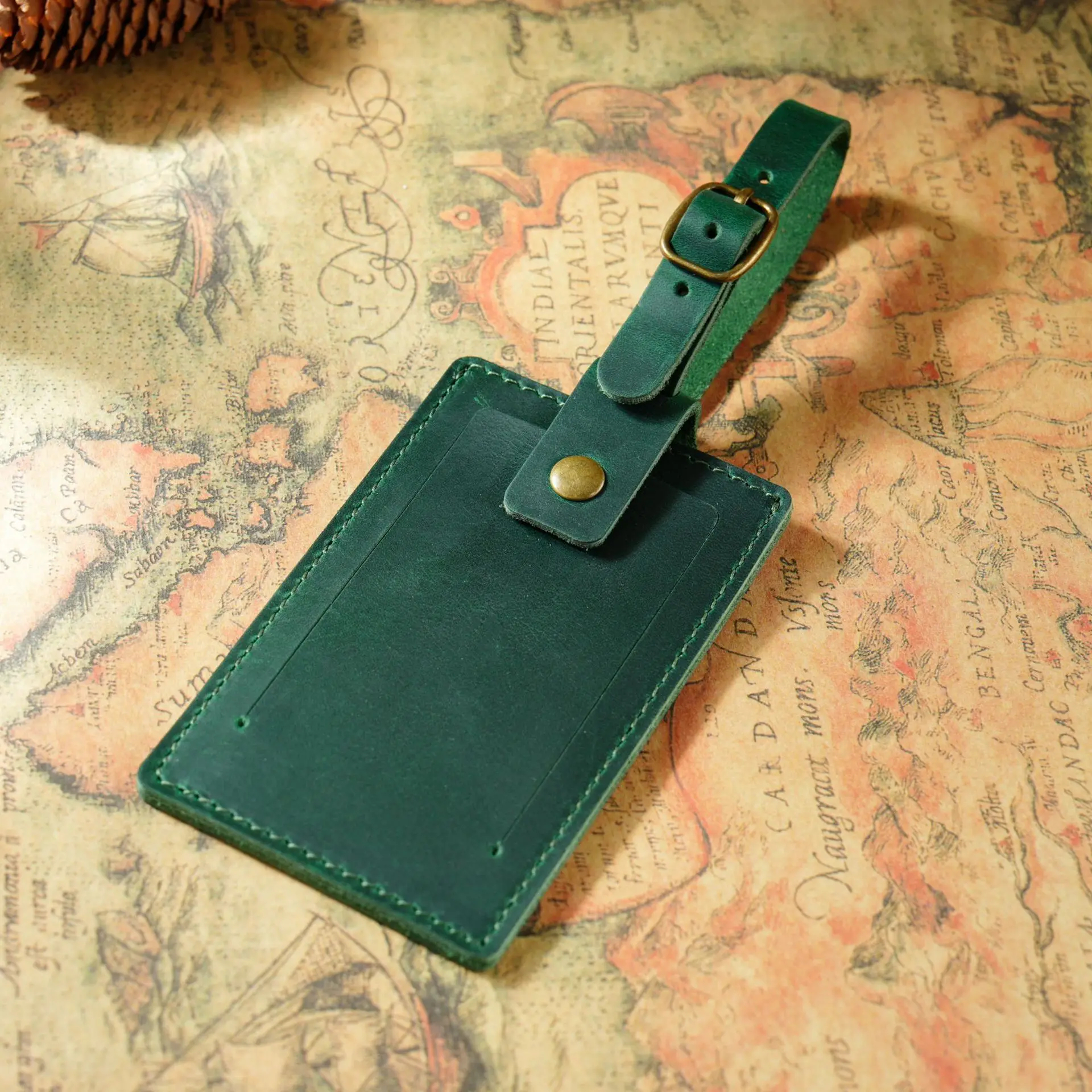 Genuine Leather Luggage Tags for Weddings & Travel