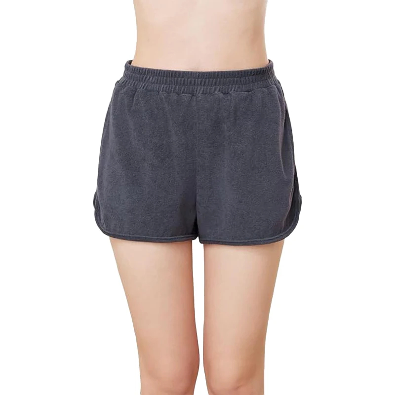 Women's Terry Fabric Casual Lounge Shorts 0|