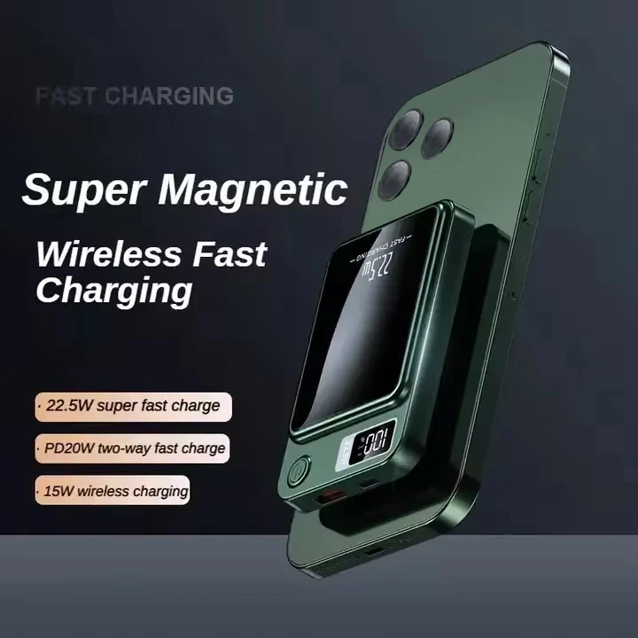 10,000mAh Magnetic Power Bank with 22.5W Wireless Charging 5