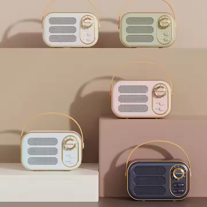 Retro Wireless Bluetooth Speaker IP67 Waterproof with USB & TF Card 7