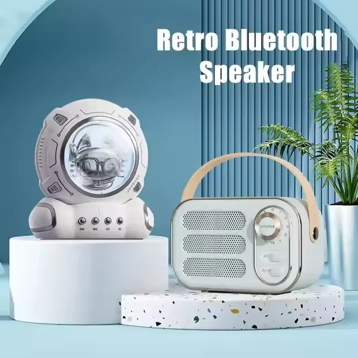 Retro Wireless Bluetooth Speaker IP67 Waterproof with USB & TF Card 6