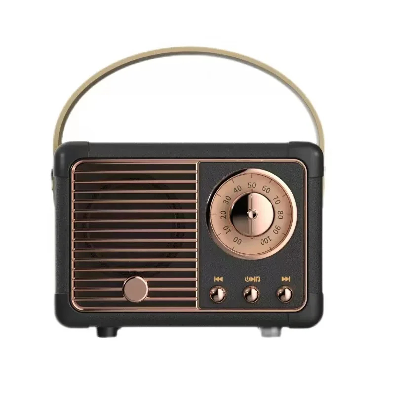 Retro Mini Bluetooth Speaker for Home & Outdoor Use 4