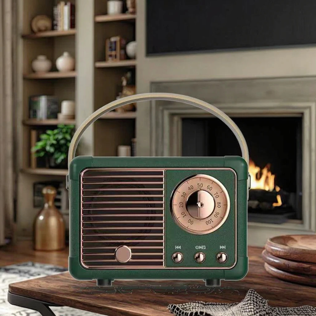 Retro Mini Bluetooth Speaker for Home & Outdoor Use 6