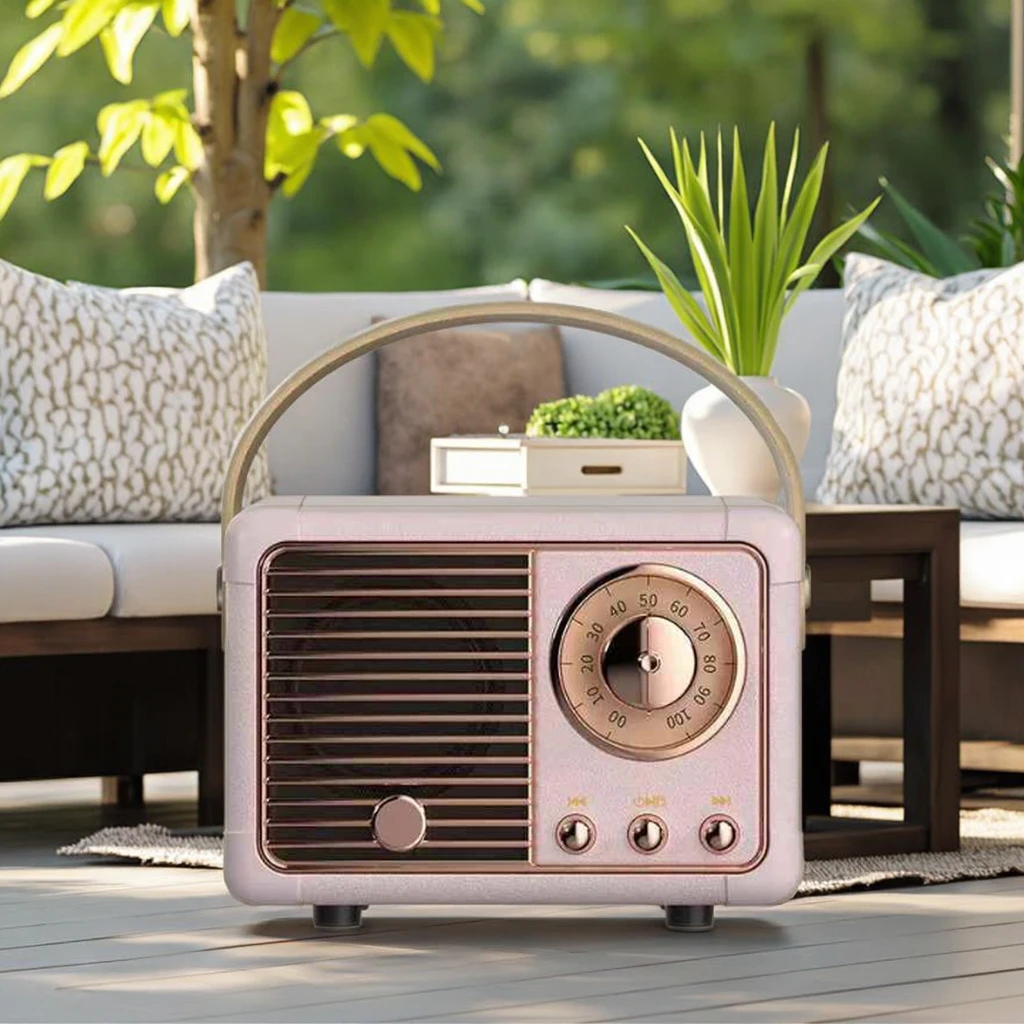 Retro Mini Bluetooth Speaker for Home & Outdoor Use 7