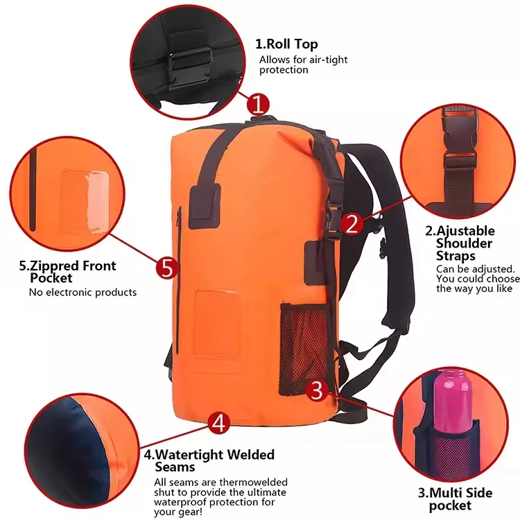 Waterproof Multi-Pocket Backpack 35L/55L for Climbing & Travel 9
