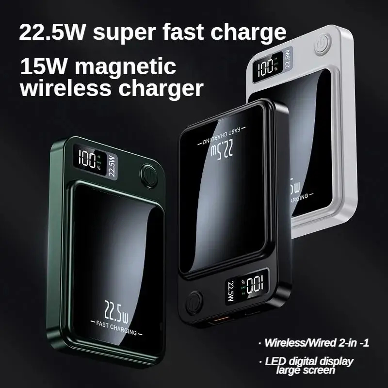 10,000mAh Magnetic Power Bank with 22.5W Wireless Charging 6