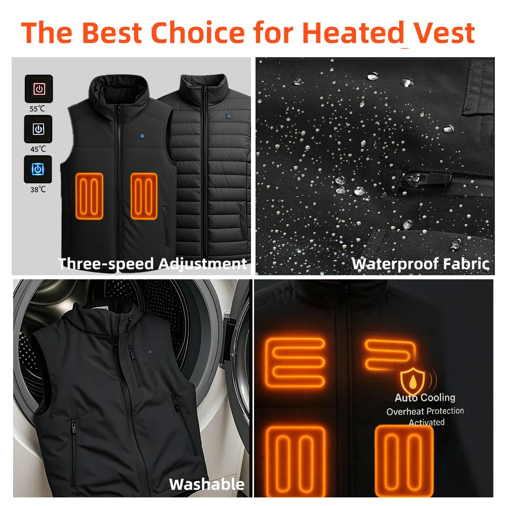Heated Fleece Vest for Outdoor Activities 9
