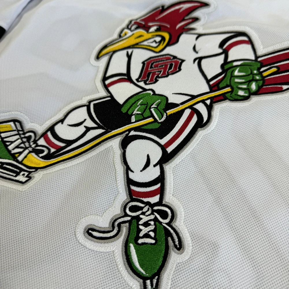 Custom Embroidered Ice Hockey Jersey – rPET Polyester Tackle Twill 1