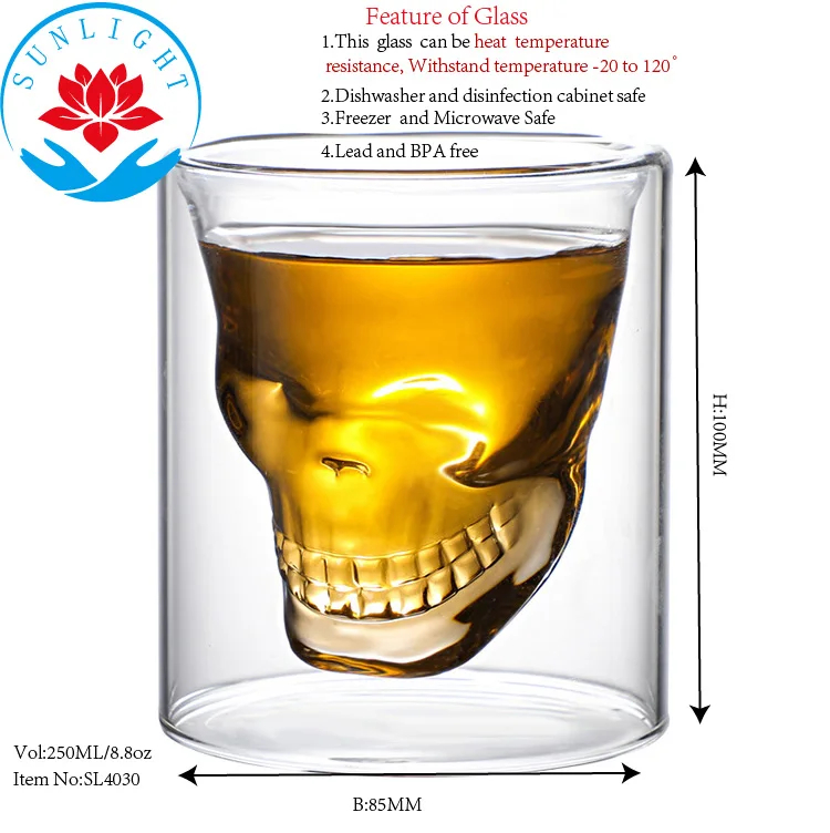 Viking Double Wall Shot Glasses 25-250ML 3