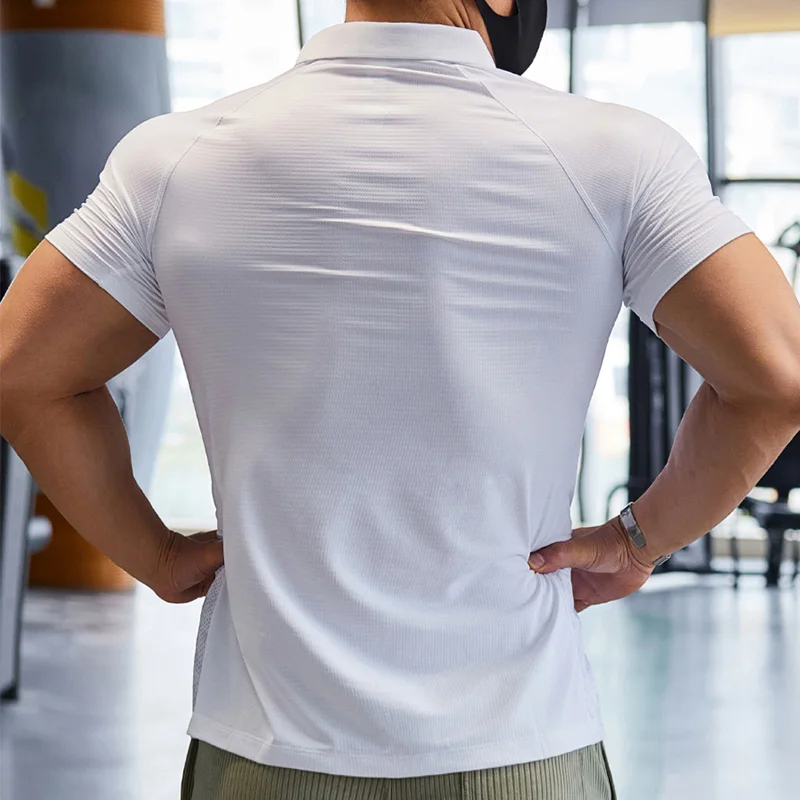 Eco-Friendly rPET Slim Fit Antibacterial Polo Shirt 5