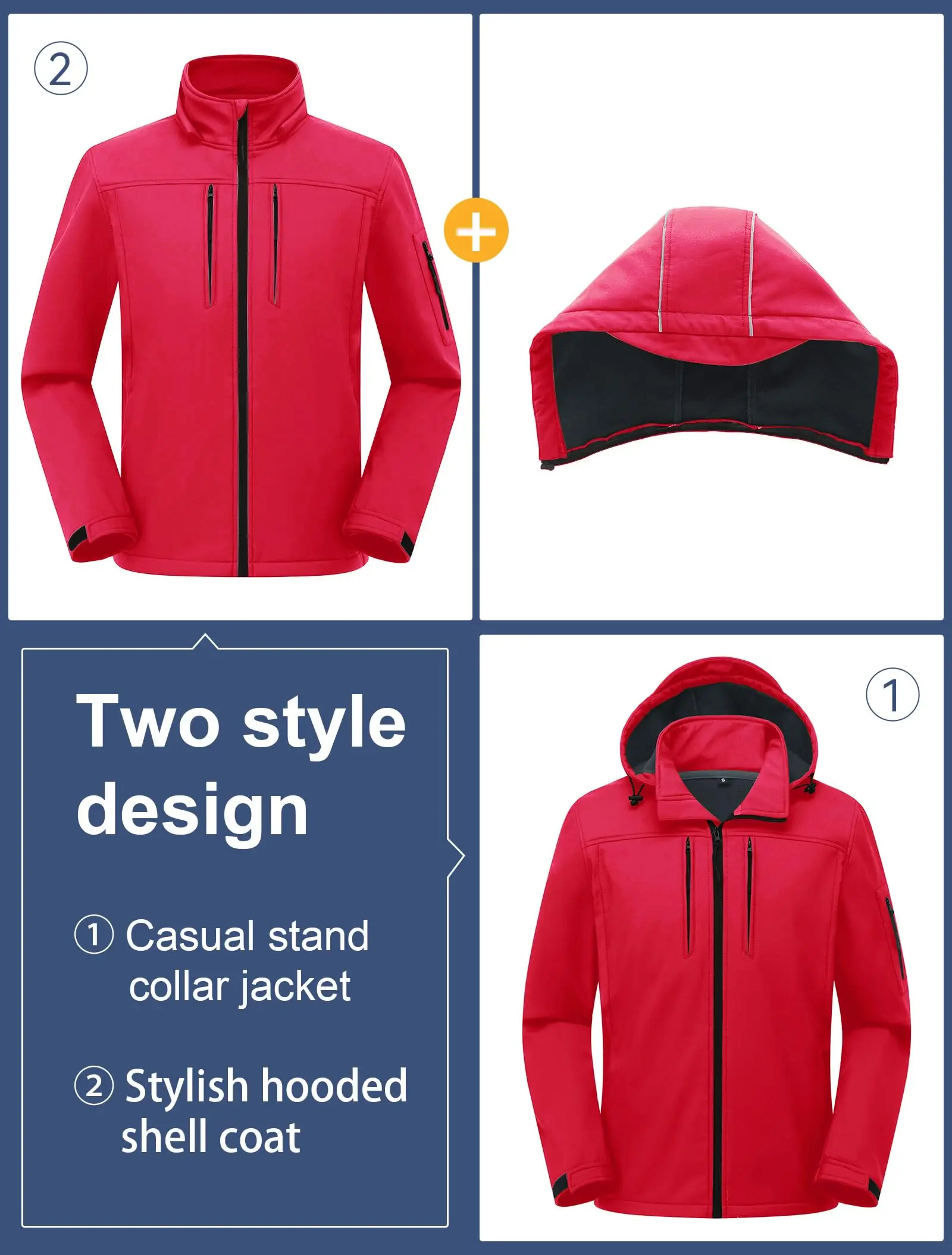 Eco-Friendly rPET Windproof Waterproof Assault Jacket - rPETPolyester/Nylon 4