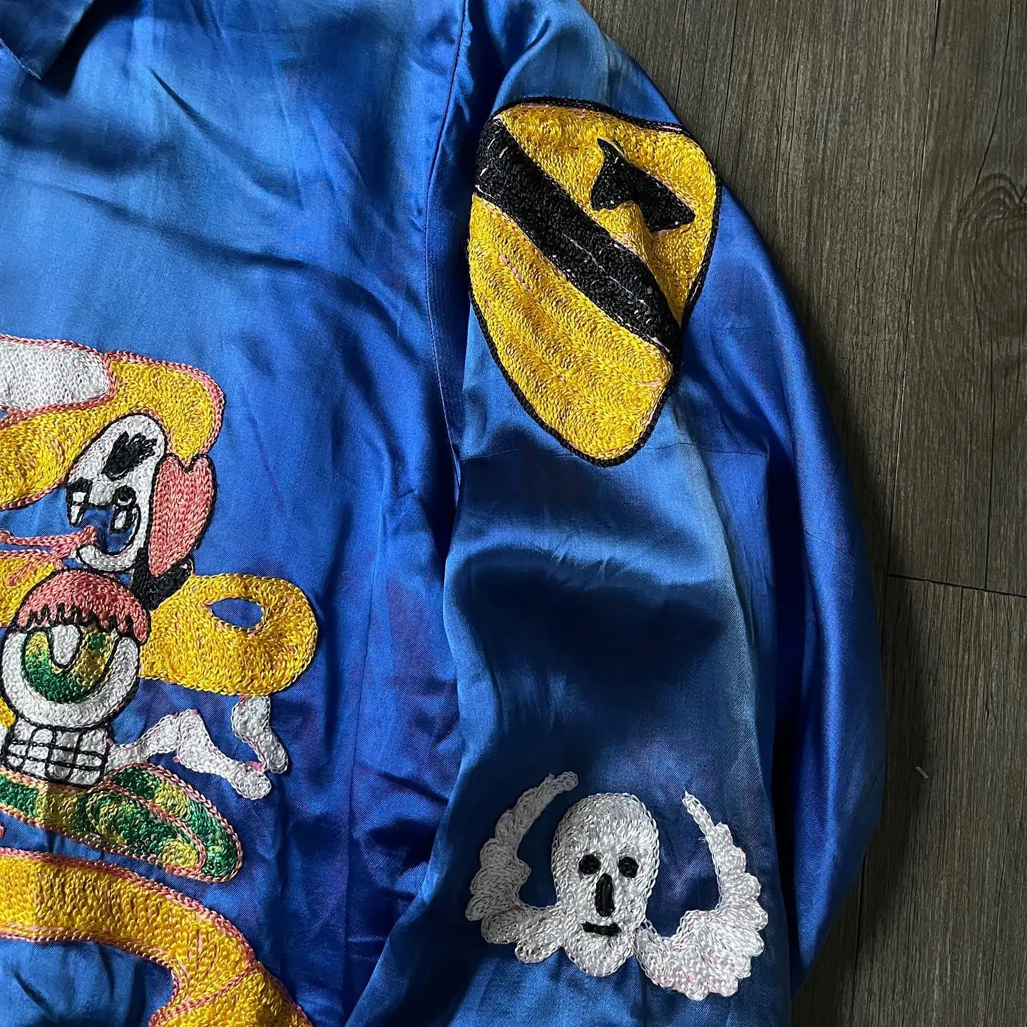 Custom Embroidered Satin Jacket 4