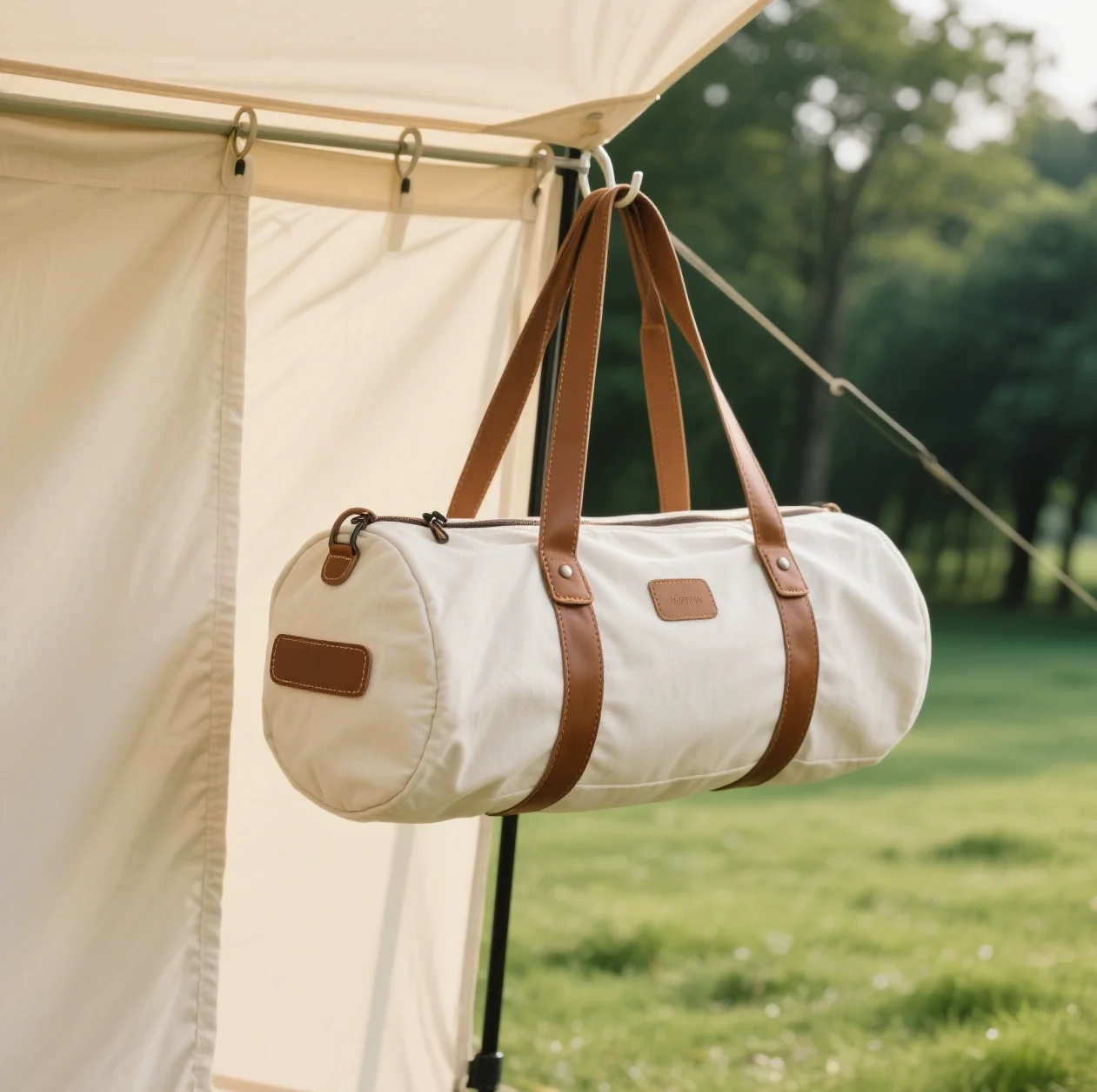 Eco-Friendly Unisex Large Waterproof Duffel Bag with Shoe Compartment 4