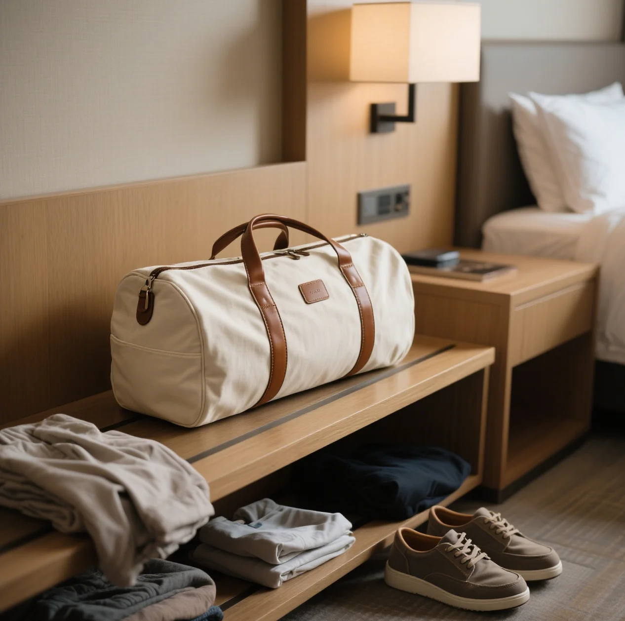 Eco-Friendly Unisex Large Waterproof Duffel Bag with Shoe Compartment 2