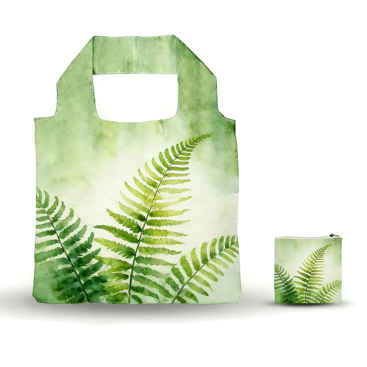 Eco-Friendly rPET Large Reusable Foldable Tote Bag - Lightweight, Waterproof, Portable 4