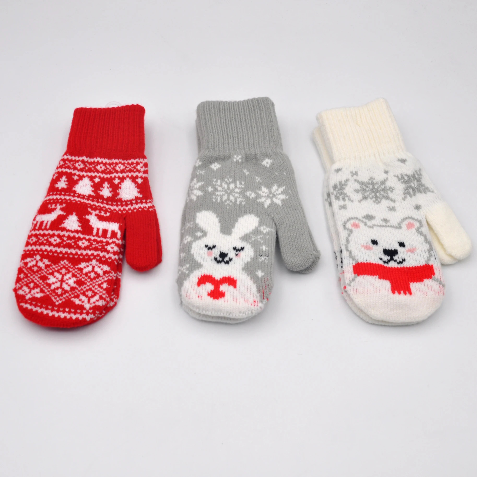 Eco-Friendly Recycled Acrylic Knitted Winter Gloves 5