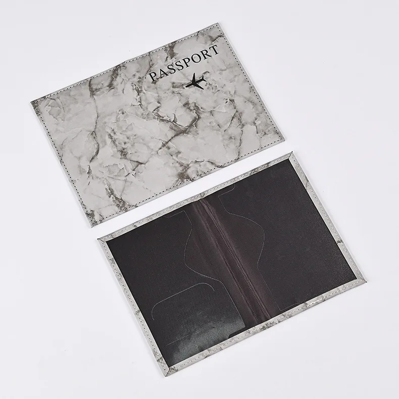 Eco-Friendly Marble Vegan Leather Passport Cover Wallet - Multiple Colors 7