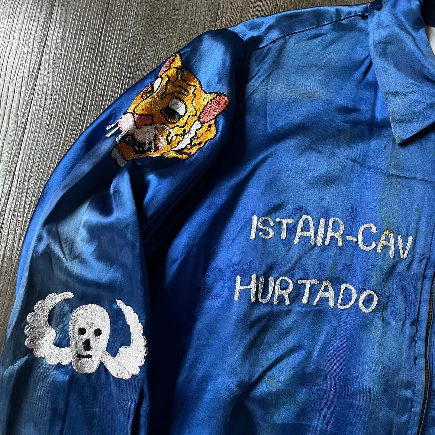 Custom Embroidered Satin Jacket 3
