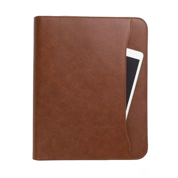 A5/B5 Leather Spiral Binder Journal with Zipper and Planner 4