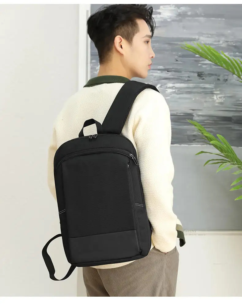Men's Waterproof Nylon Laptop Backpack with Custom Logo 1