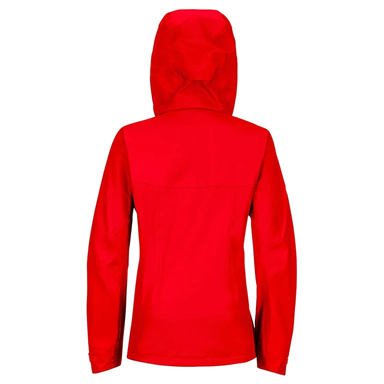 Eco-Friendly rPET Windproof Waterproof Rain Jacket with Hidden Hood 3