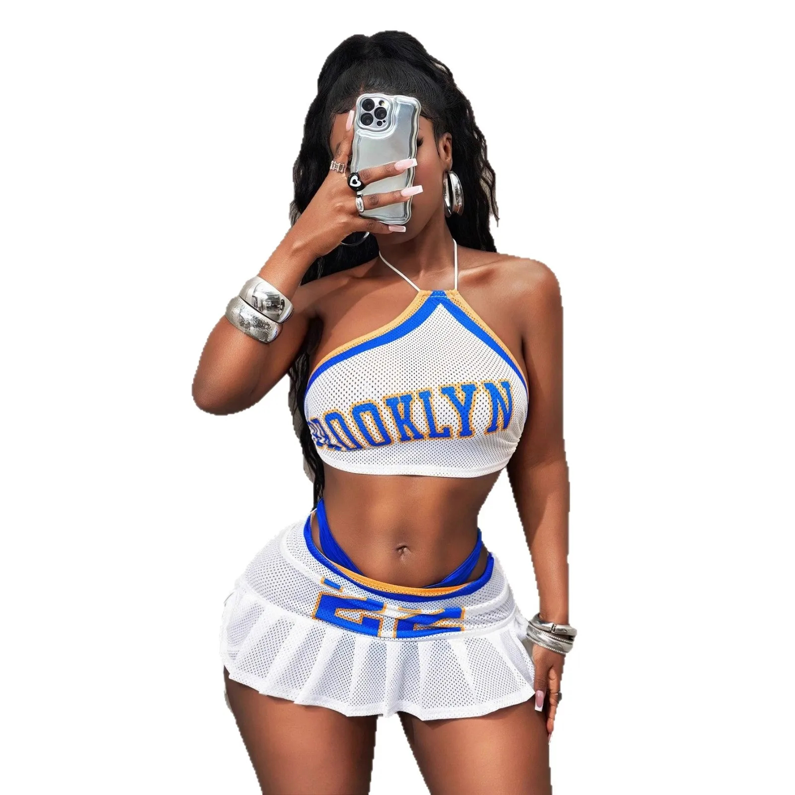 Women's Halter Tie Top & Waist-Length Set 5