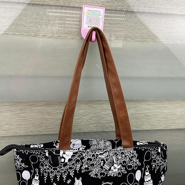 Eco-friendly White Organic Cotton Tote Bag with Black Print 6