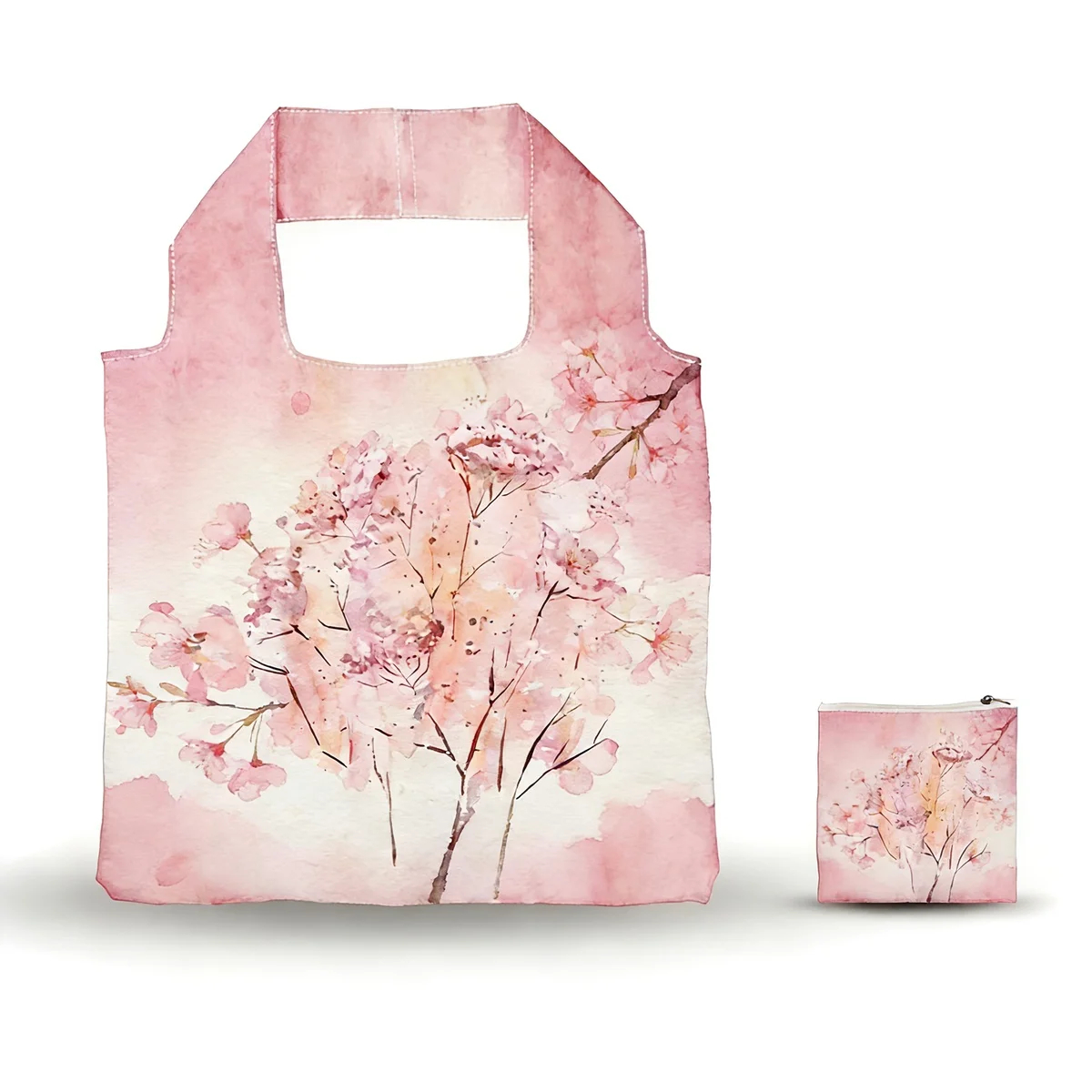 Eco-Friendly rPET Large Reusable Foldable Tote Bag - Lightweight, Waterproof, Portable 6