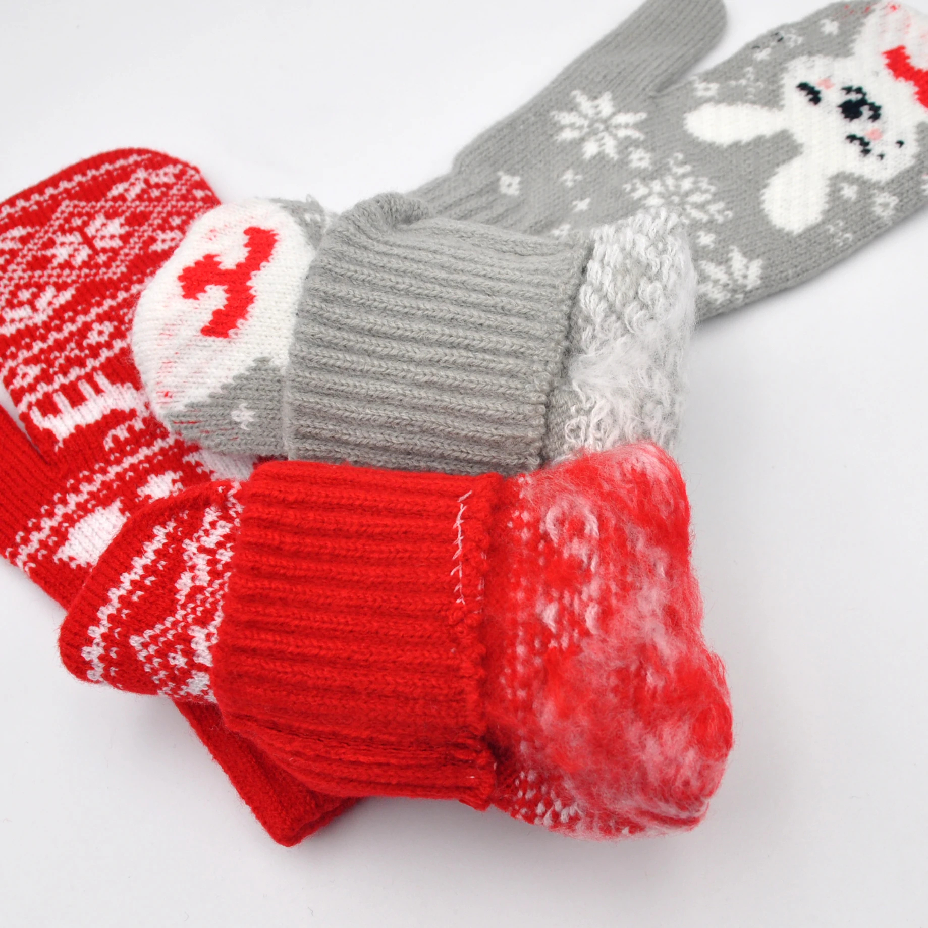 Eco-Friendly Recycled Acrylic Knitted Winter Gloves 7