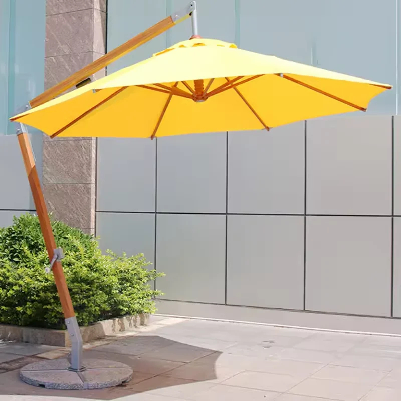 Eco-Friendly rPET Heavy Duty Cantilever Patio Umbrella for Outdoor Glamping 5