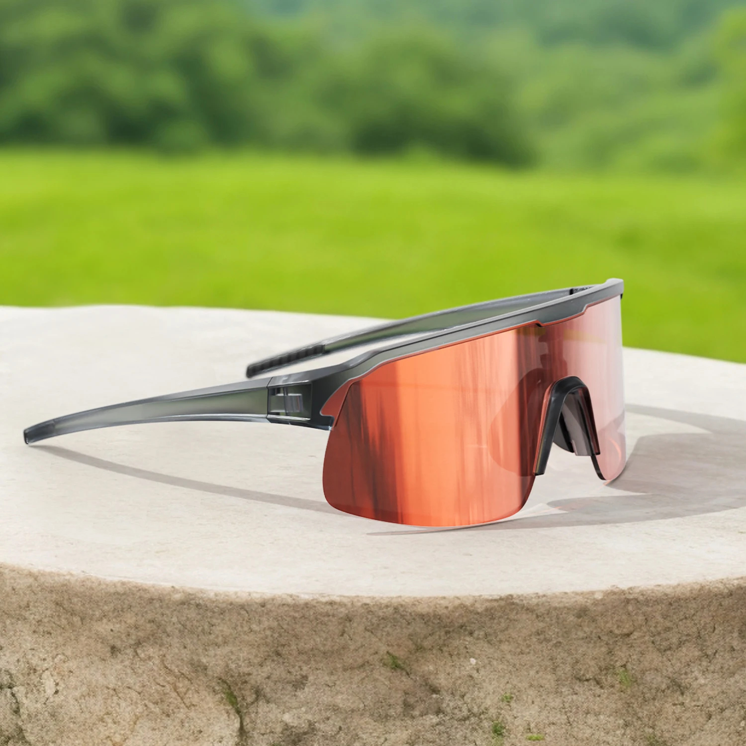 TR90 Sport Cycling Sunglasses UV400 Windproof Mirrored Lenses 10