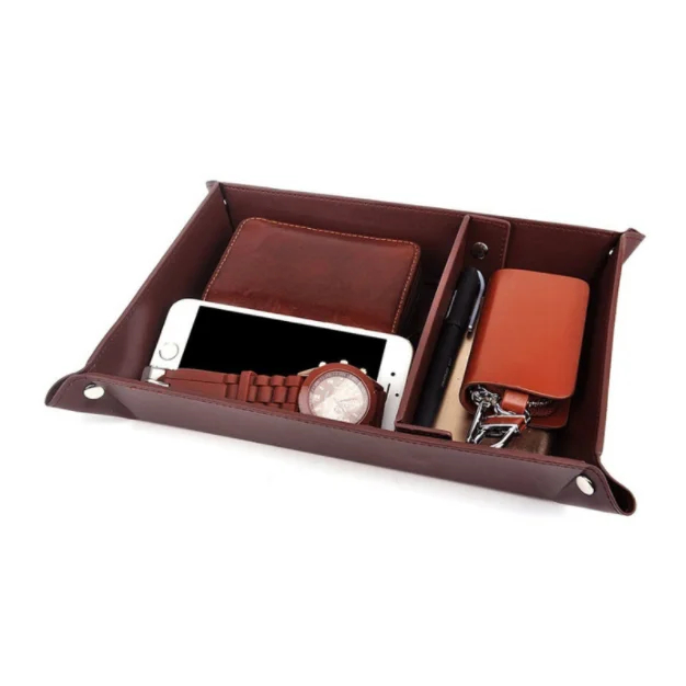 The Apex Collection Custom Corporate Vegan Leather Valet Tray
