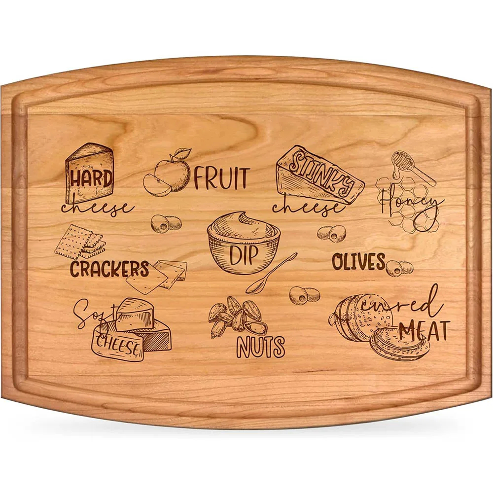 Custom Engraved Premium Wood Serving Board Windsor Essential
