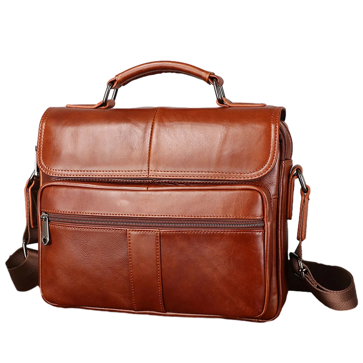 Custom Full Grain Leather Executive Briefcase Valor Essential