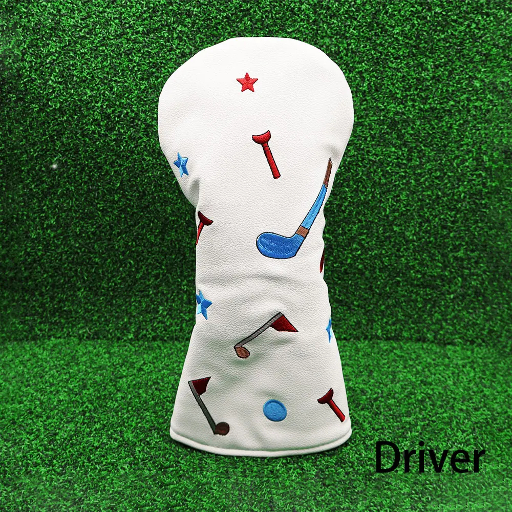 Custom Executive Vegan Leather Golf Club Headcover Set