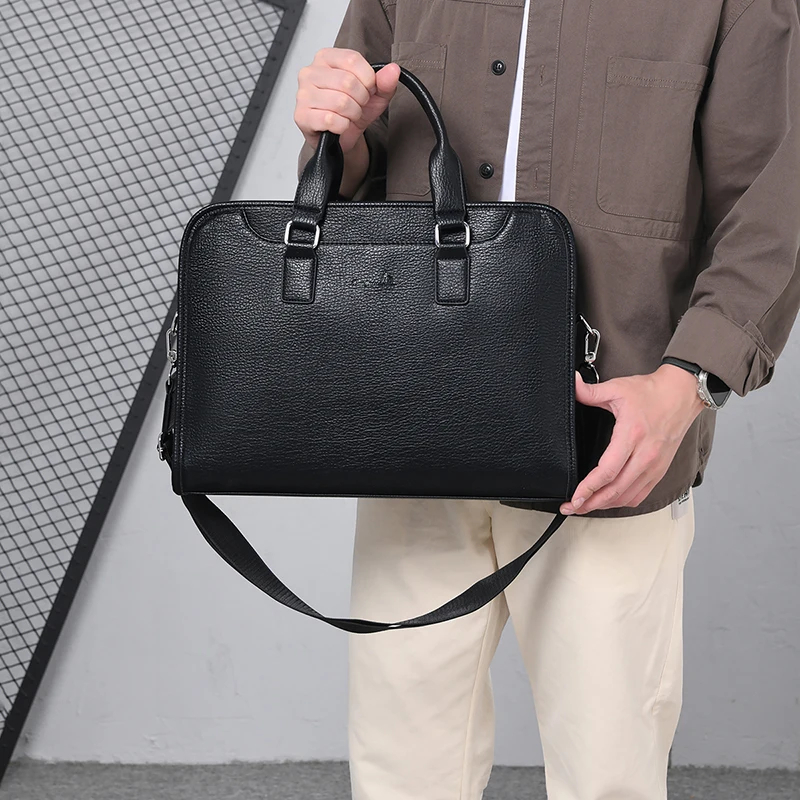 Custom Leather Laptop Briefcase Windsor Essential