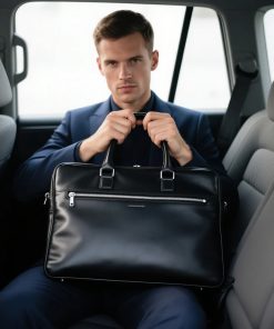 Custom Full-Grain Leather Executive Briefcase - Yield Essential