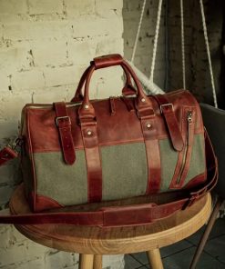 Custom Waxed Canvas Travel Duffel - Nexus Essential