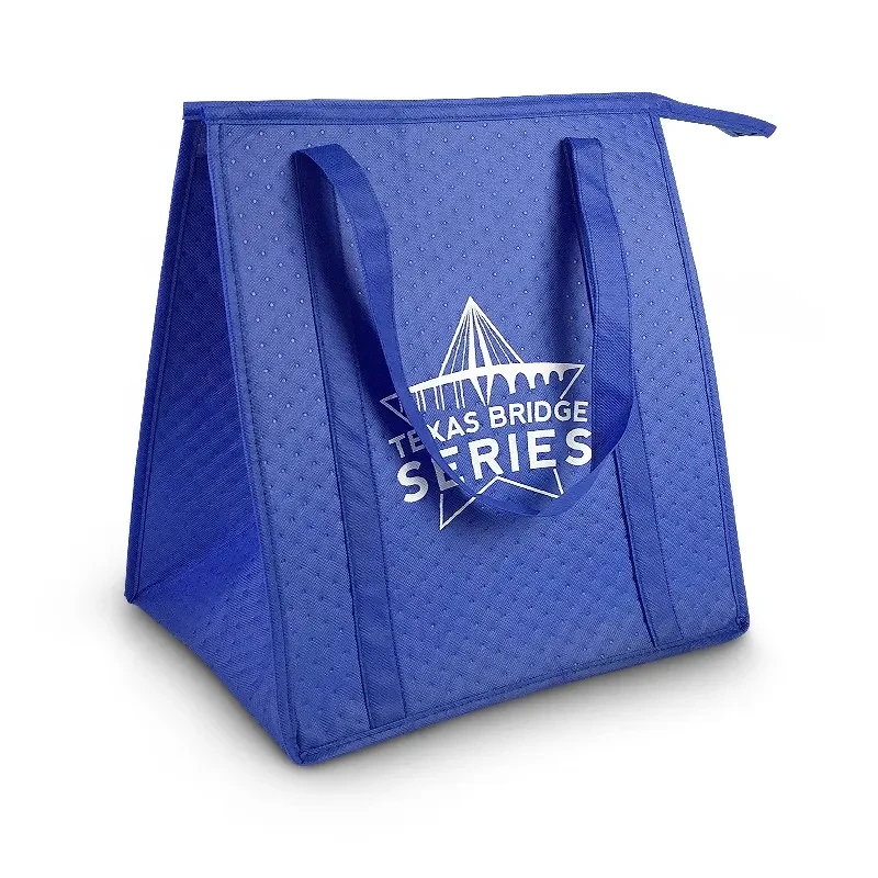 Eco Friendly Insulated Food Delivery Tote Thermal Cooler Bag For Catering Take Out