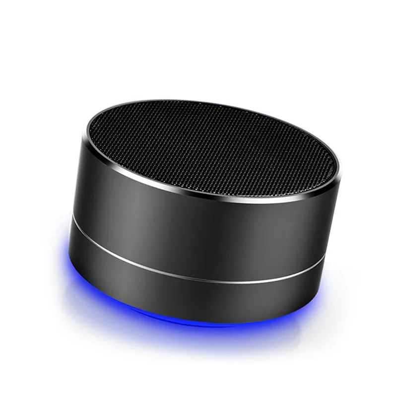 A10 Led Speaker Metal Round Wireless Bluetooth Speaker