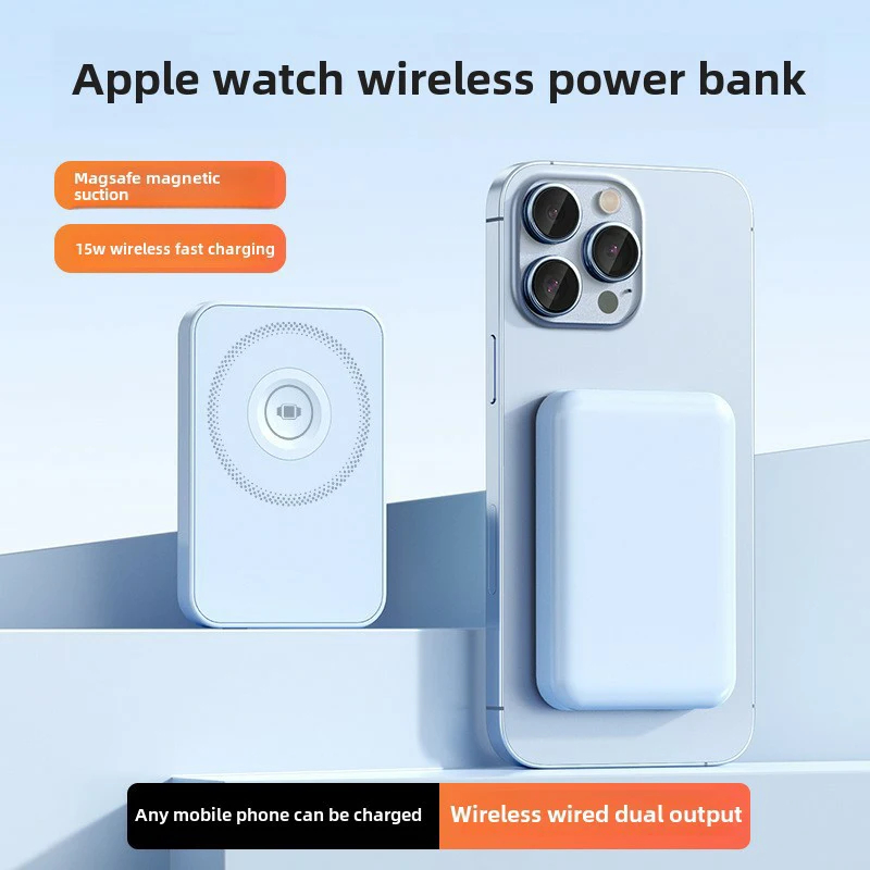 Magslim 10000mah Magnetic Wireless Power Bank Fast Charging With Dual Usb Output