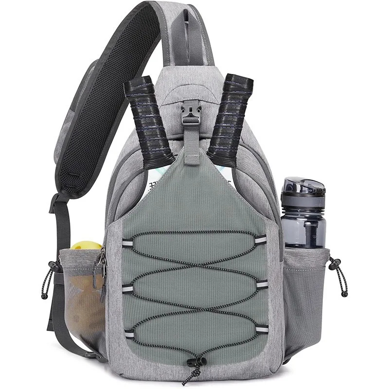 Pickleball Crossbody Bag Large Capacity Racket Holder Sports Backpack