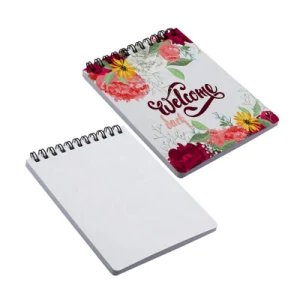 A6 Customized Logo Waitress Server Book DIY Design Diary Notebook Sublimation Blank Spiral Journal with Pet Cover