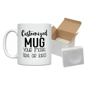 AI-MICH Custom Logo 12oz Ceramic Mugs for Corporate Business Gifts