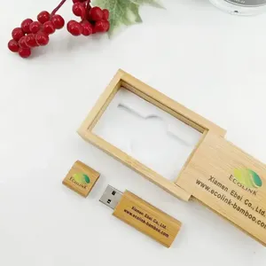 Bamboo Wooden USB Flash Drive, Eco-Friendly