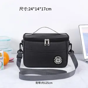 Black Outdoor Thermal Insulated Food Storage/Travel Cooler Bag
