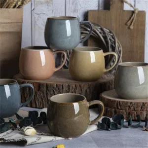 Eco-Friendly Reactive Glazed Nordic Ceramic Coffee Mug